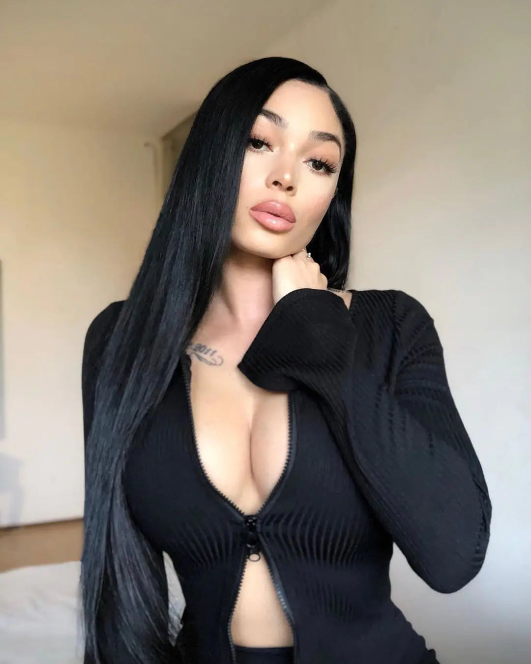 Autumn Winter Women's Two-Piece Set with Zip Top