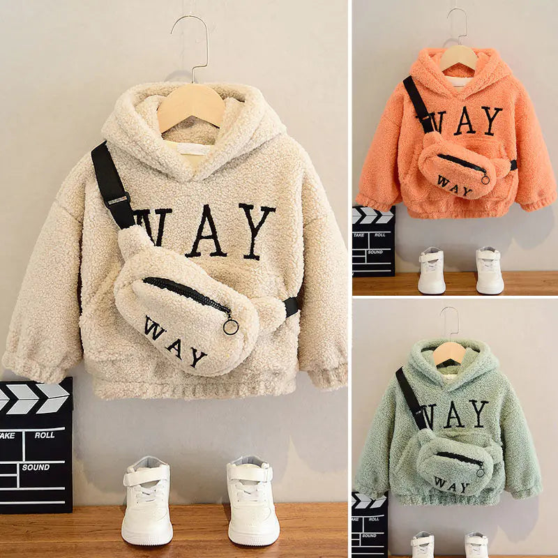 Children's Fleece Hoodie for Fall and Winter (New)