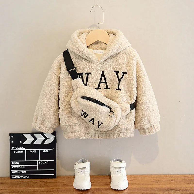Children's Fleece Hoodie for Fall and Winter (New)