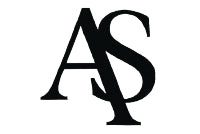 Black 'AS' logo on a white background
