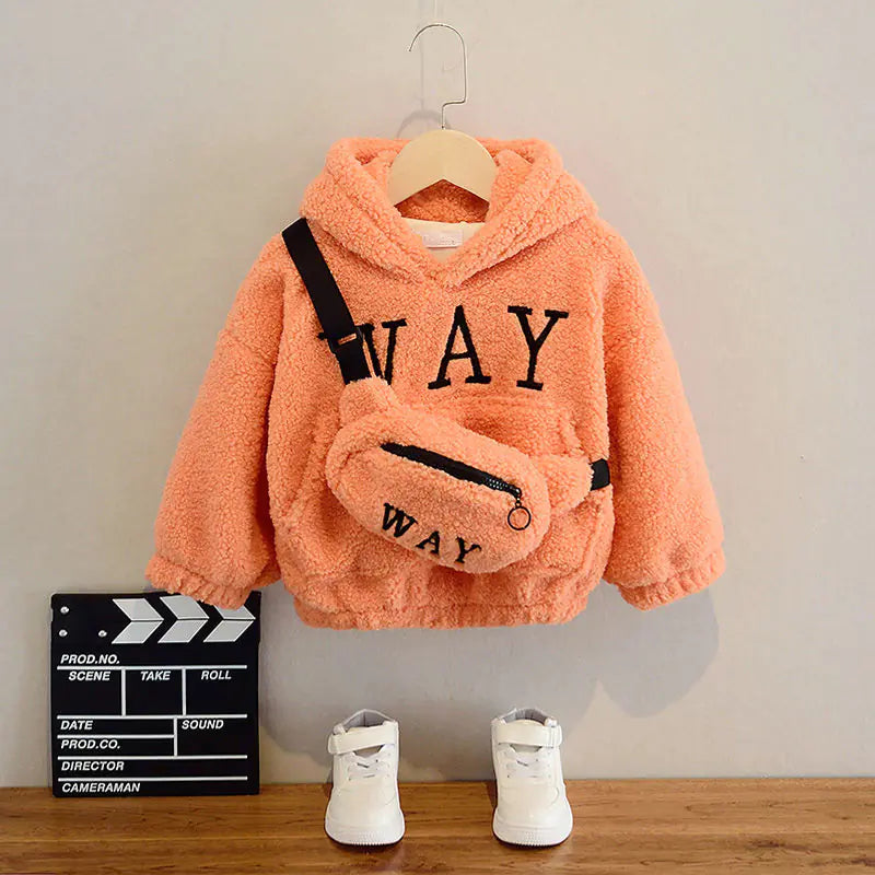 Children's Fleece Hoodie for Fall and Winter (New)