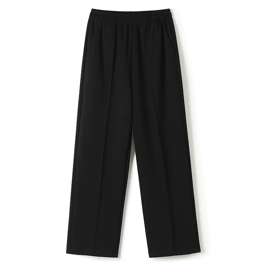 Women's High Waist Wide Leg Sweatpants, Mid-Line, Sports Casual Jogger Pants